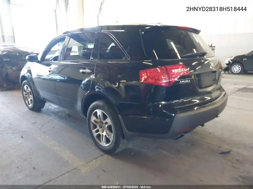 2008 Acura Mdx Technology Package VIN: 2HNYD28318H518444 Lot: 42655431