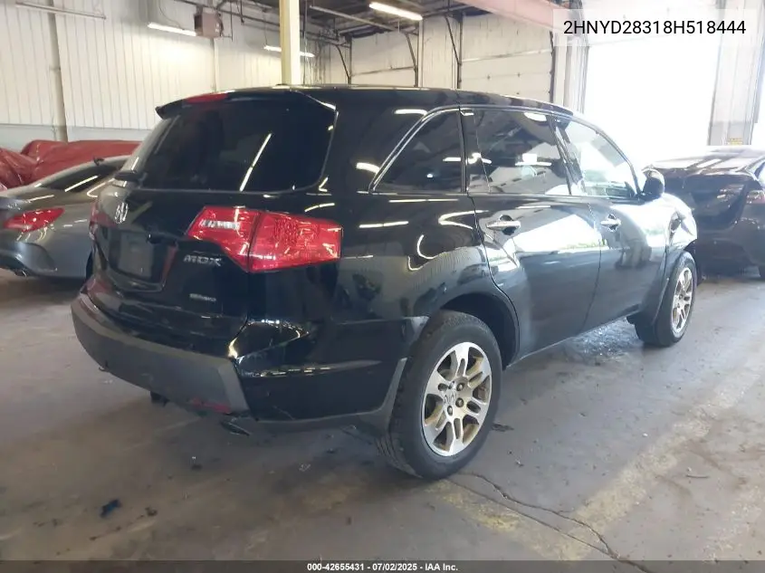2008 Acura Mdx Technology Package VIN: 2HNYD28318H518444 Lot: 42655431