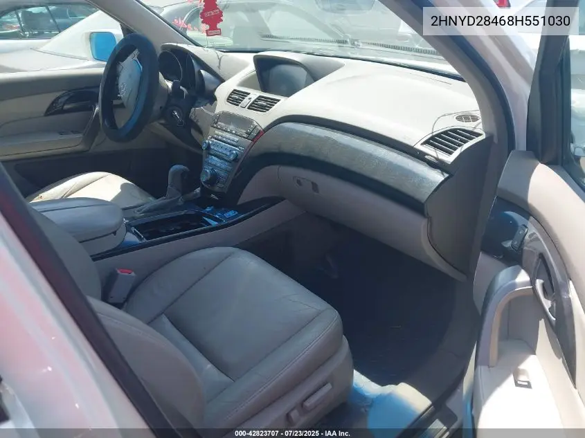2008 Acura Mdx Technology Package VIN: 2HNYD28468H551030 Lot: 42823707