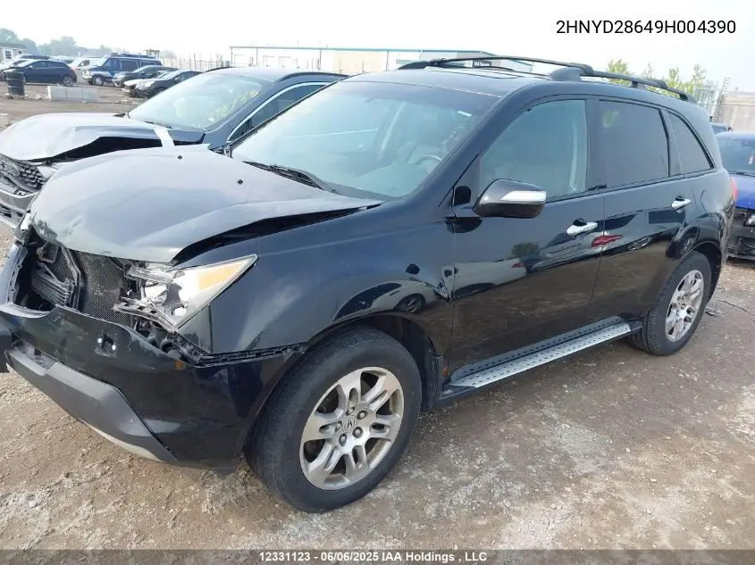 2009 Acura Mdx Technology Package VIN: 2HNYD28649H004390 Lot: 12331123