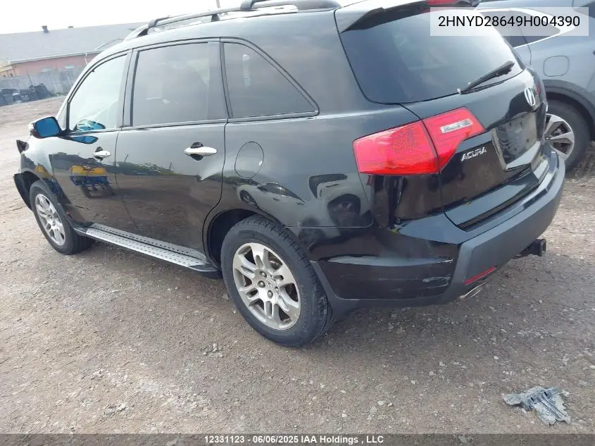 2009 Acura Mdx Technology Package VIN: 2HNYD28649H004390 Lot: 12331123