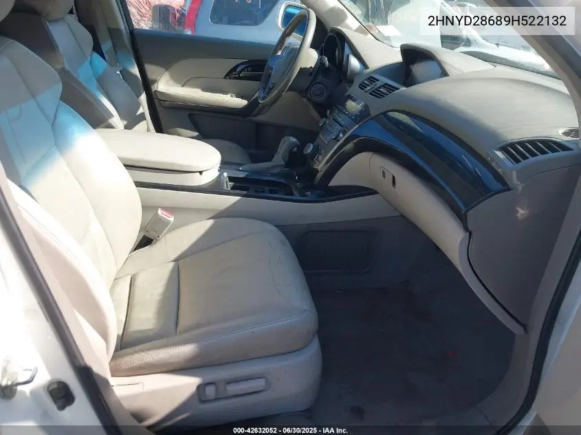 2009 Acura Mdx Technology Package VIN: 2HNYD28689H522132 Lot: 42632052