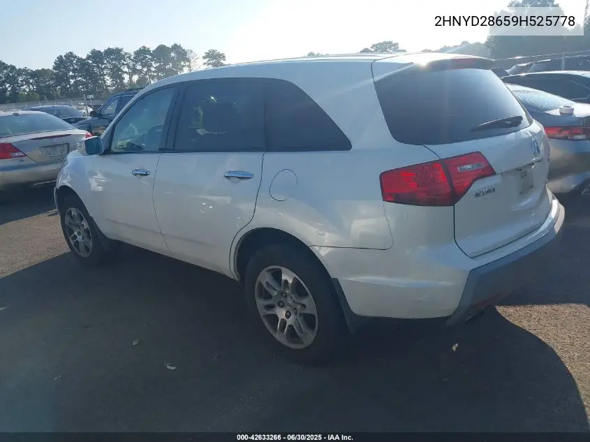 2009 Acura Mdx Technology Package VIN: 2HNYD28659H525778 Lot: 42633266
