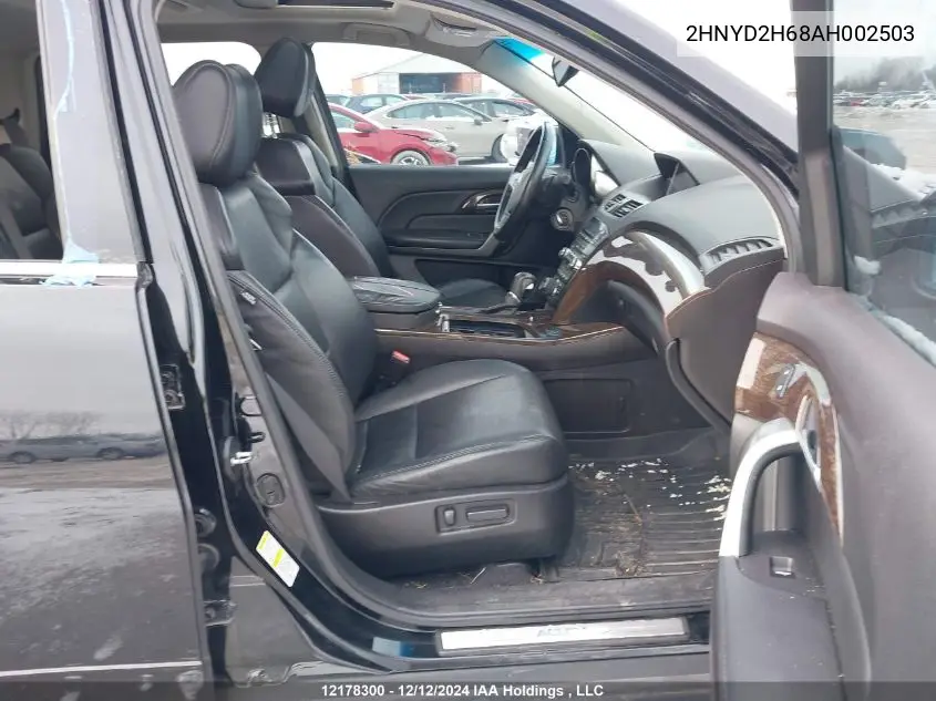 2010 Acura Mdx Technology VIN: 2HNYD2H68AH002503 Lot: 12178300