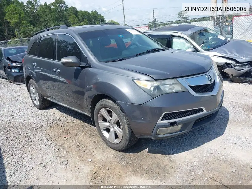 2010 Acura Mdx Technology Package VIN: 2HNYD2H63AH506005 Lot: 42611132