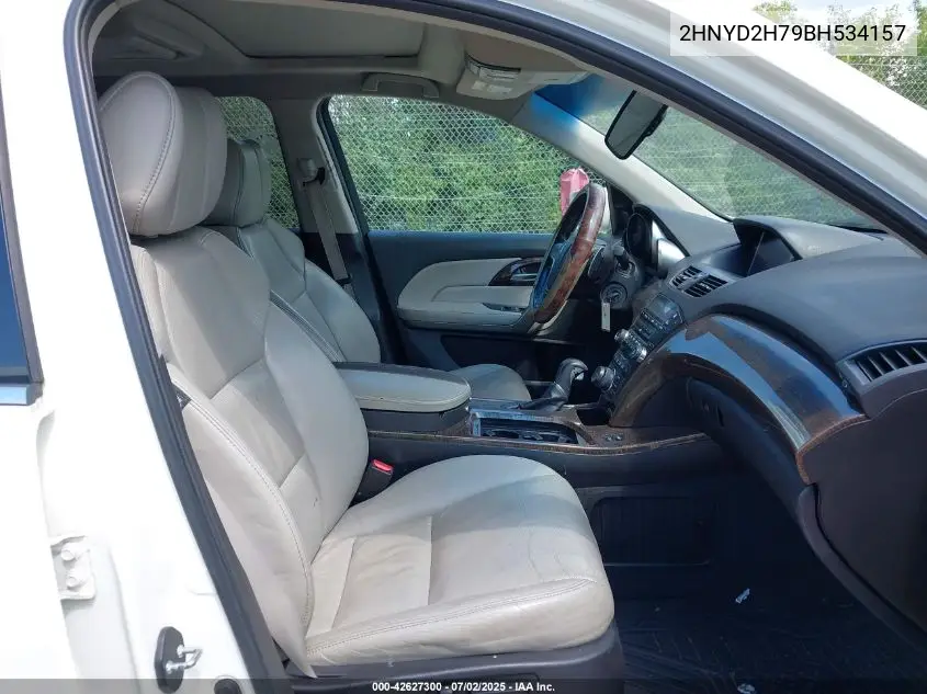 2011 Acura Mdx Advance Package VIN: 2HNYD2H79BH534157 Lot: 42627300