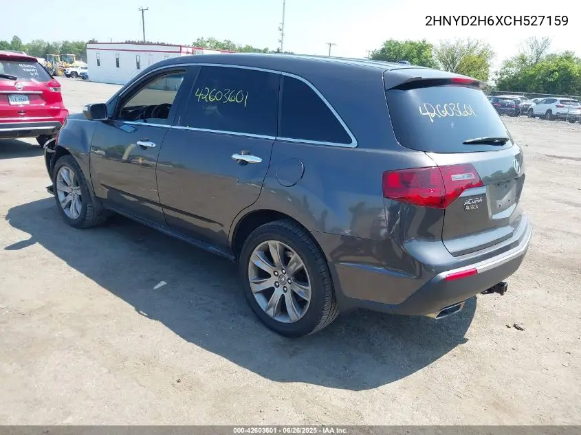2012 Acura Mdx Advance Package VIN: 2HNYD2H6XCH527159 Lot: 42603601