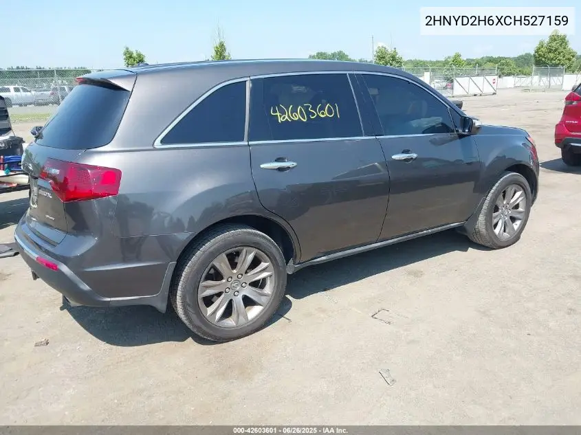 2012 Acura Mdx Advance Package VIN: 2HNYD2H6XCH527159 Lot: 42603601