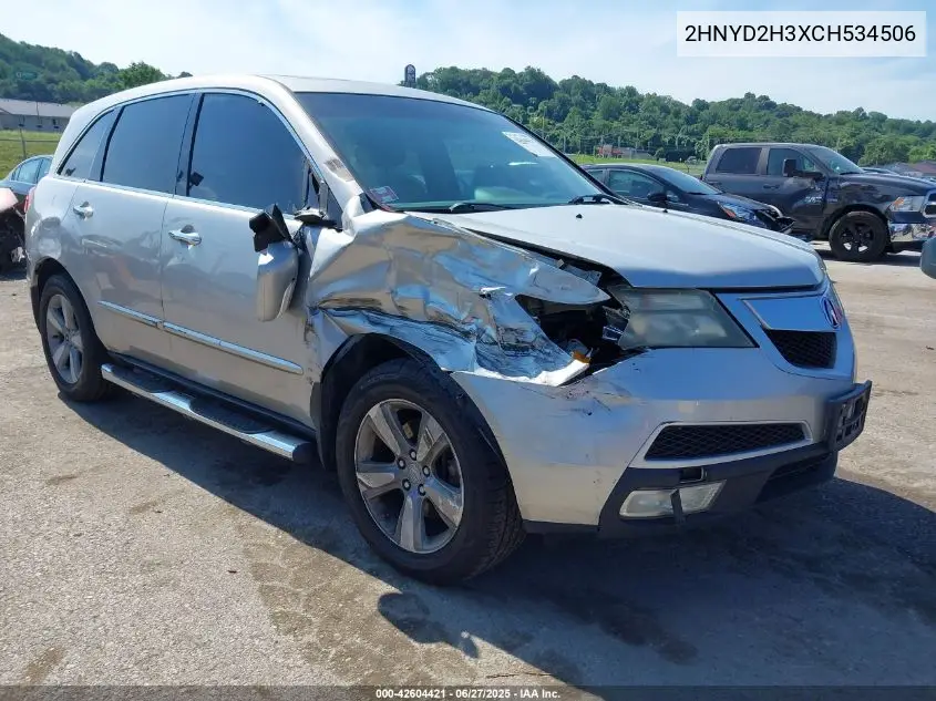 2012 Acura Mdx Technology Package VIN: 2HNYD2H3XCH534506 Lot: 42604421