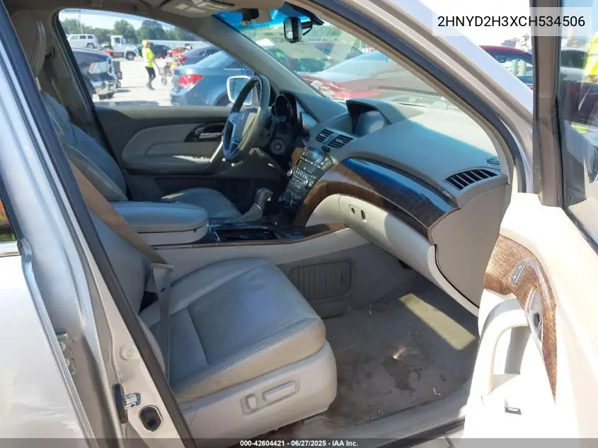 2012 Acura Mdx Technology Package VIN: 2HNYD2H3XCH534506 Lot: 42604421