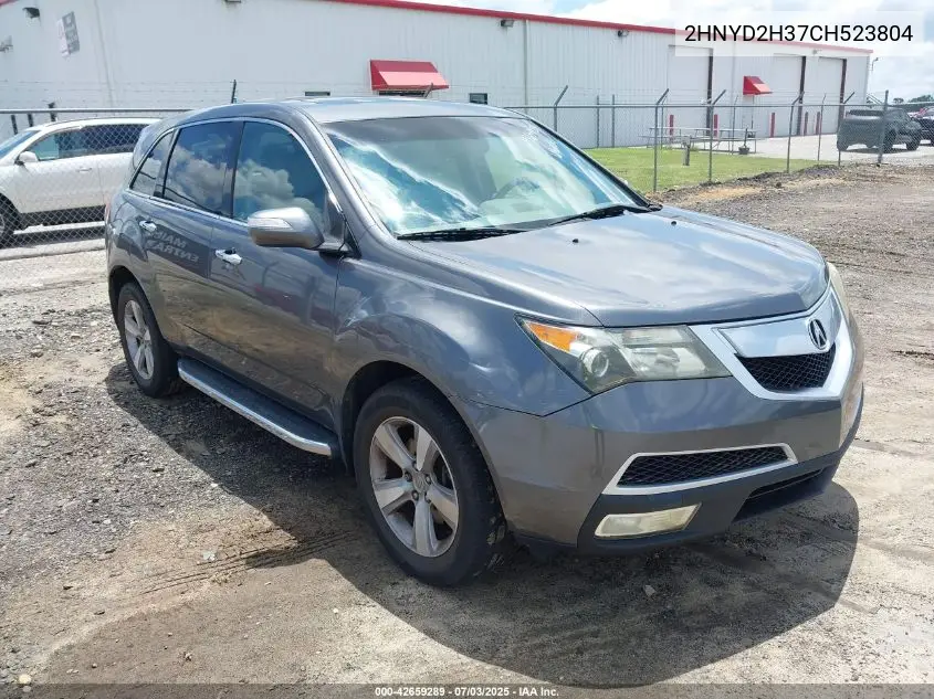 2012 Acura Mdx Technology VIN: 2HNYD2H37CH523804 Lot: 42659289