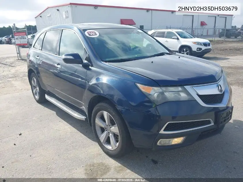 2013 Acura Mdx Technology Package VIN: 2HNYD2H35DH503679 Lot: 42659446
