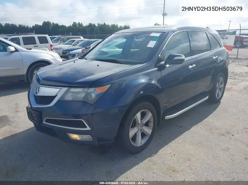2013 Acura Mdx Technology Package VIN: 2HNYD2H35DH503679 Lot: 42659446