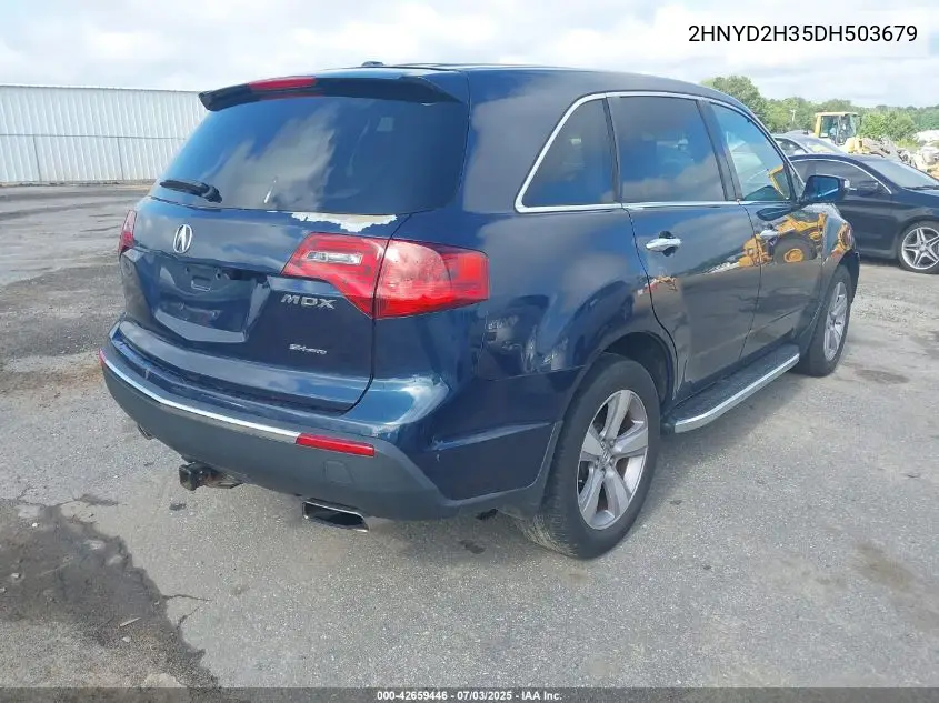 2013 Acura Mdx Technology Package VIN: 2HNYD2H35DH503679 Lot: 42659446