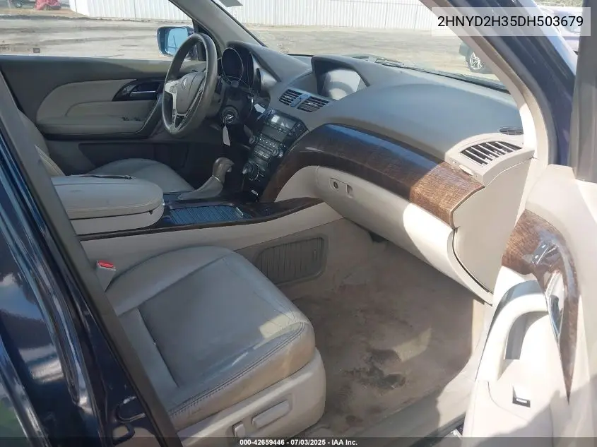 2013 Acura Mdx Technology Package VIN: 2HNYD2H35DH503679 Lot: 42659446