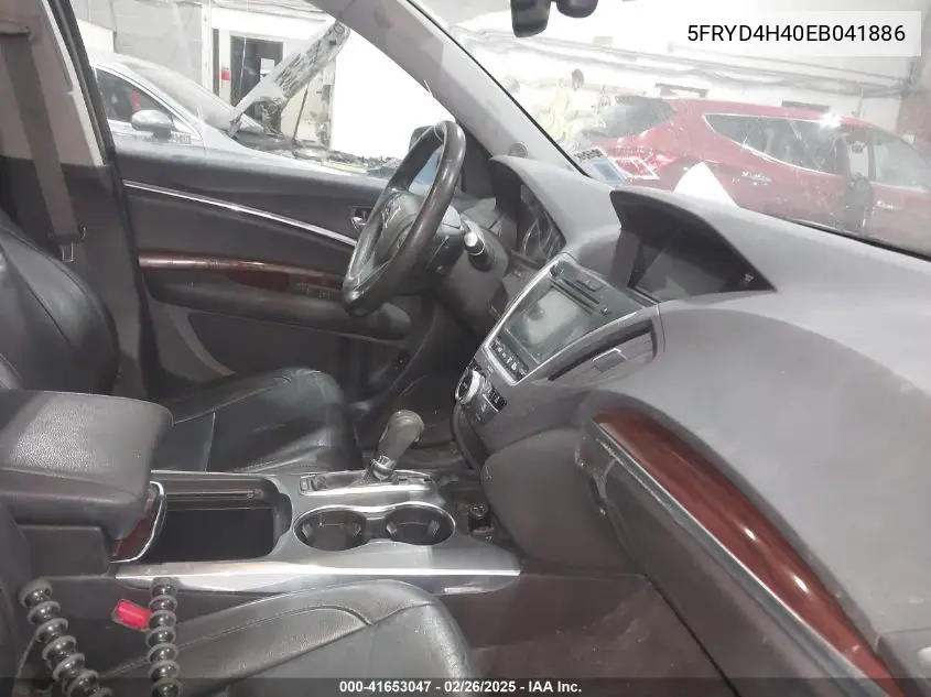 2014 Acura Mdx Technology Package VIN: 5FRYD4H40EB041886 Lot: 41653047
