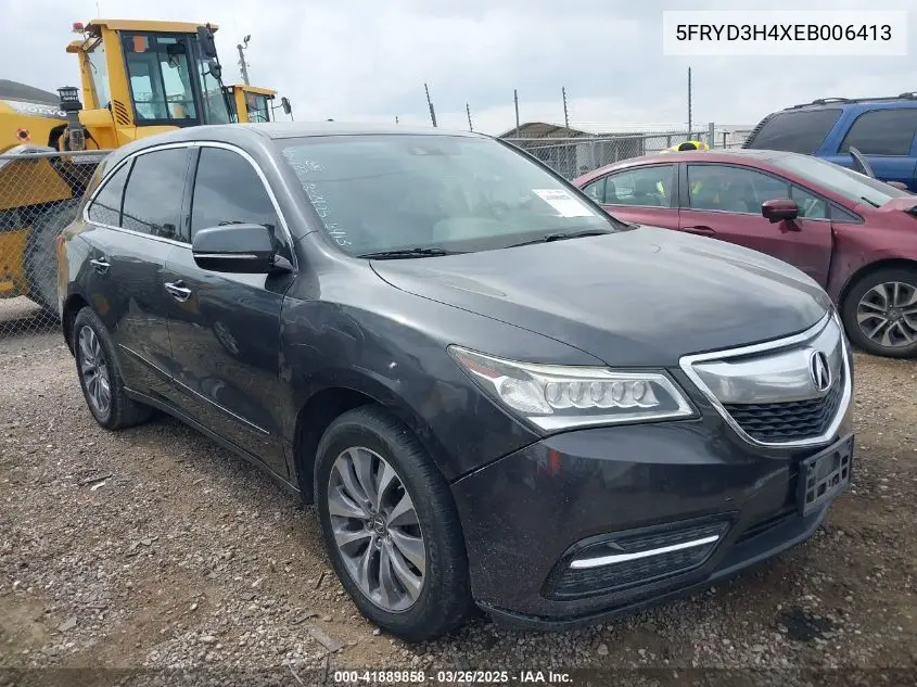 2014 Acura Mdx Technology Package VIN: 5FRYD3H4XEB006413 Lot: 41889858
