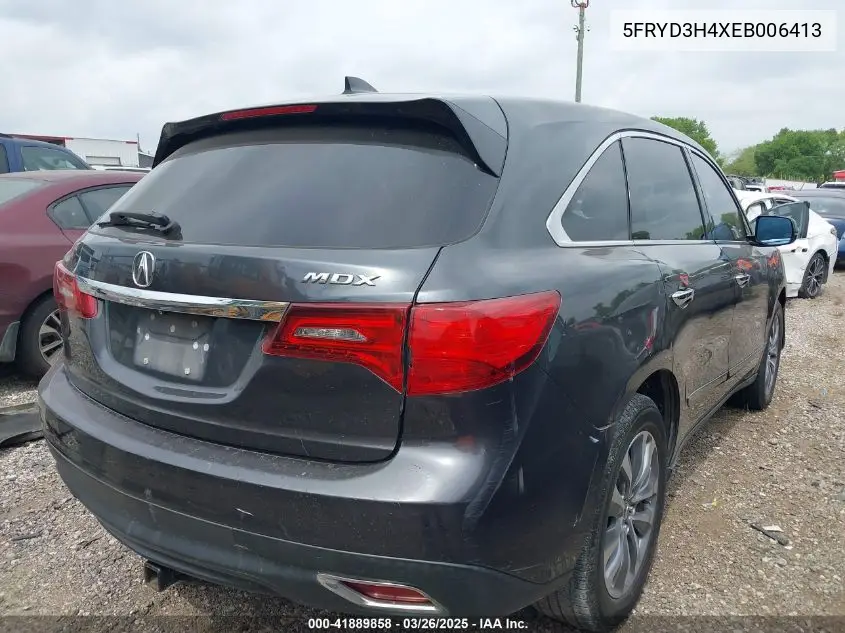2014 Acura Mdx Technology Package VIN: 5FRYD3H4XEB006413 Lot: 41889858