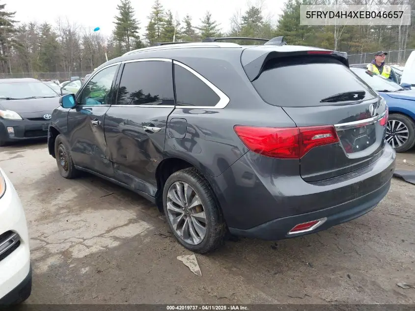 2014 Acura Mdx Technology Package VIN: 5FRYD4H4XEB046657 Lot: 42019737