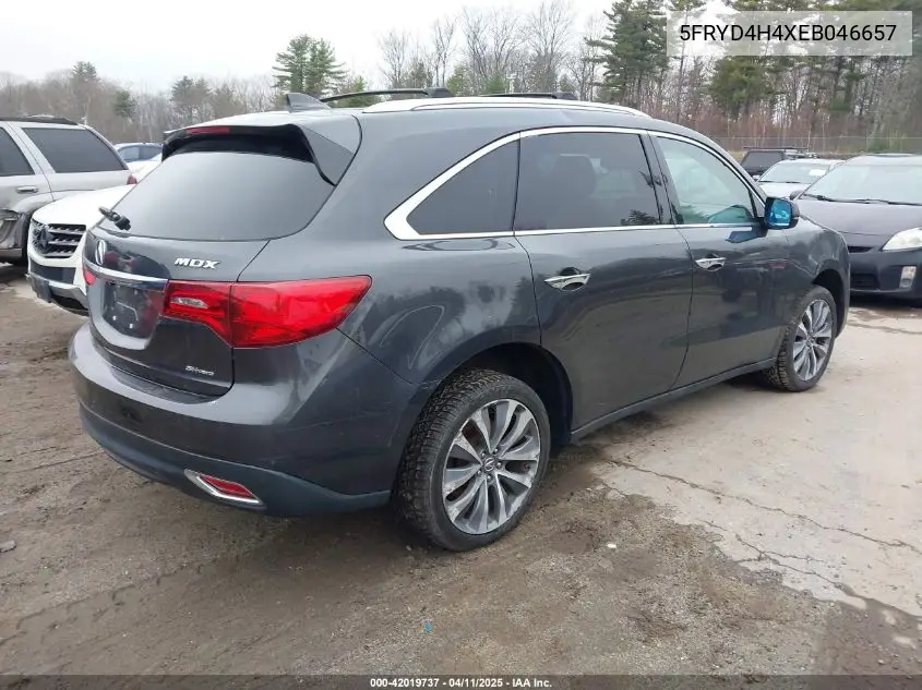 2014 Acura Mdx Technology Package VIN: 5FRYD4H4XEB046657 Lot: 42019737