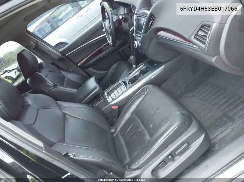 2014 Acura Mdx Advance Pkg W/Entertainment Pkg VIN: 5FRYD4H83EB017066 Lot: 42200811
