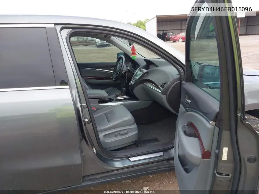 2014 Acura Mdx Technology Package VIN: 5FRYD4H46EB015096 Lot: 42205677