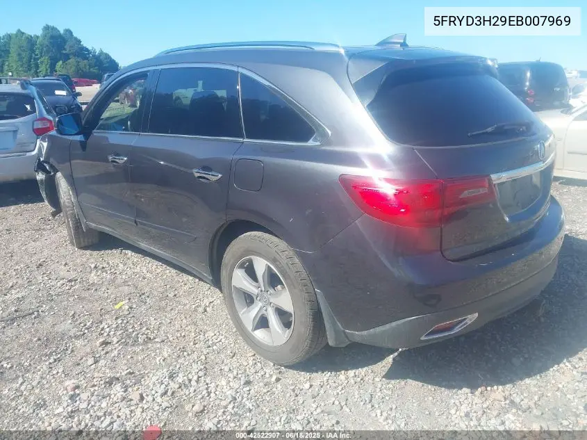 2014 Acura Mdx VIN: 5FRYD3H29EB007969 Lot: 42522907