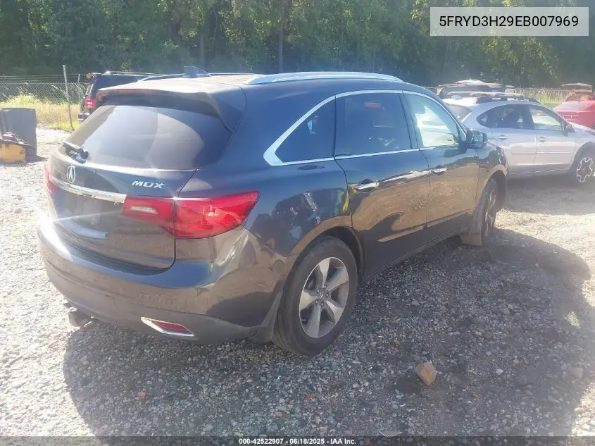 2014 Acura Mdx VIN: 5FRYD3H29EB007969 Lot: 42522907