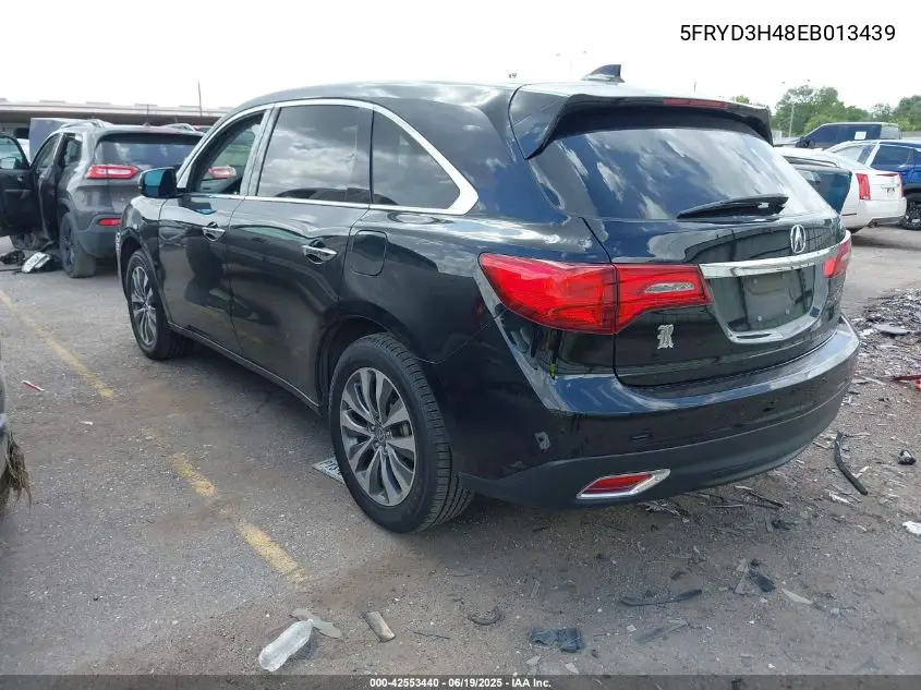 2014 Acura Mdx Technology Package VIN: 5FRYD3H48EB013439 Lot: 42553440