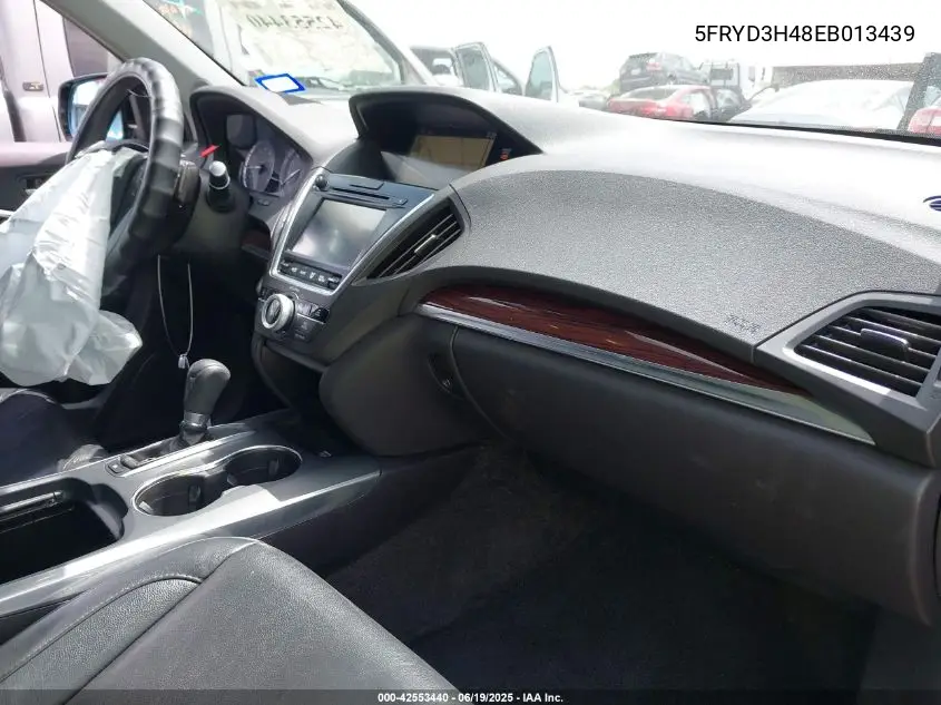 2014 Acura Mdx Technology Package VIN: 5FRYD3H48EB013439 Lot: 42553440