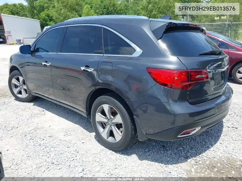 2014 Acura Mdx VIN: 5FRYD3H29EB013576 Lot: 42573420