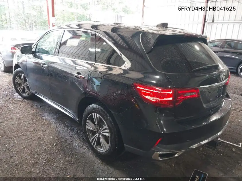 2017 Acura Mdx VIN: 5FRYD4H30HB041625 Lot: 42628987
