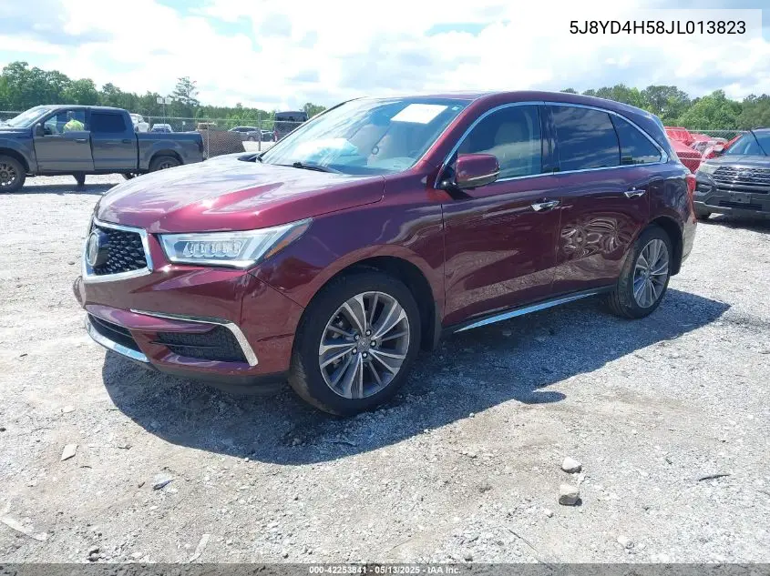 2018 Acura Mdx Technology Package Acurawatch Plus Pkg VIN: 5J8YD4H58JL013823 Lot: 42253841