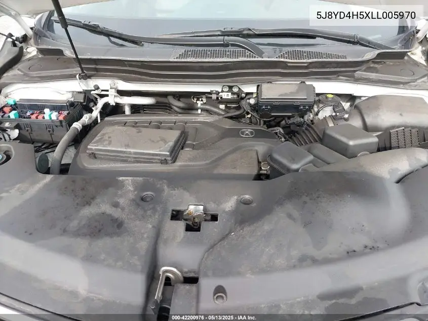 2020 Acura Mdx Technology Package VIN: 5J8YD4H5XLL005970 Lot: 42200976