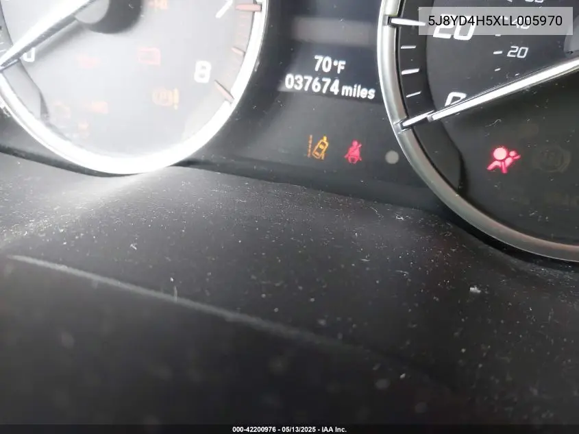 2020 Acura Mdx Technology Package VIN: 5J8YD4H5XLL005970 Lot: 42200976