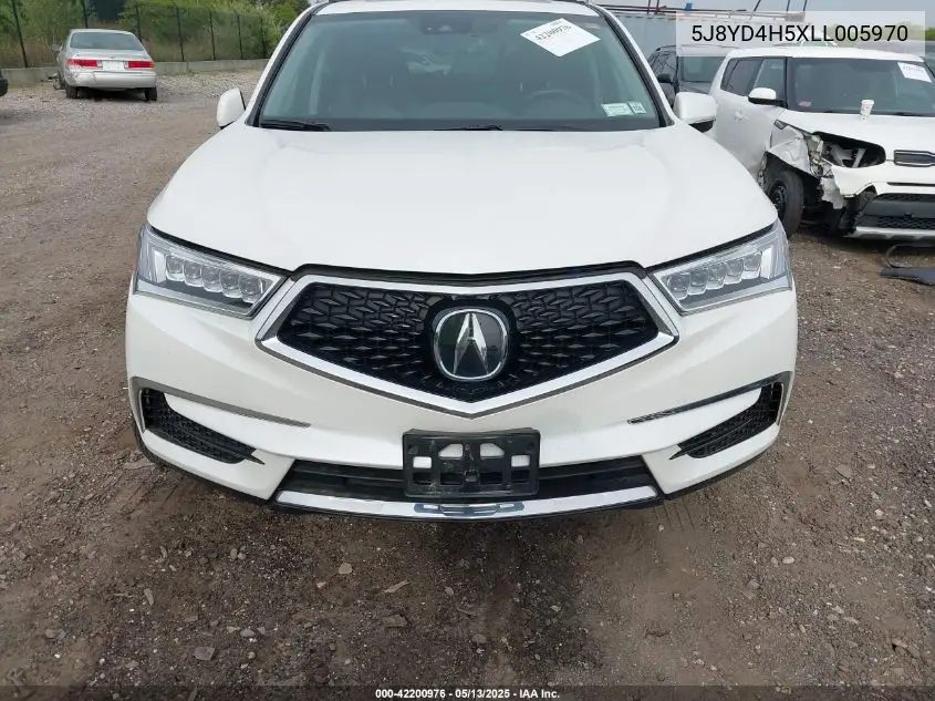 2020 Acura Mdx Technology Package VIN: 5J8YD4H5XLL005970 Lot: 42200976