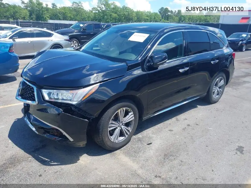 2020 Acura Mdx Standard VIN: 5J8YD4H37LL004130 Lot: 42255090