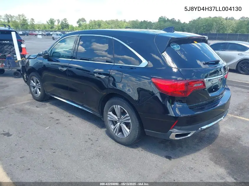 2020 Acura Mdx Standard VIN: 5J8YD4H37LL004130 Lot: 42255090