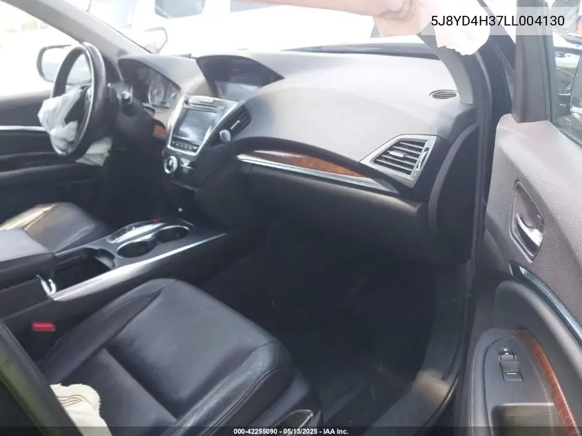 2020 Acura Mdx Standard VIN: 5J8YD4H37LL004130 Lot: 42255090