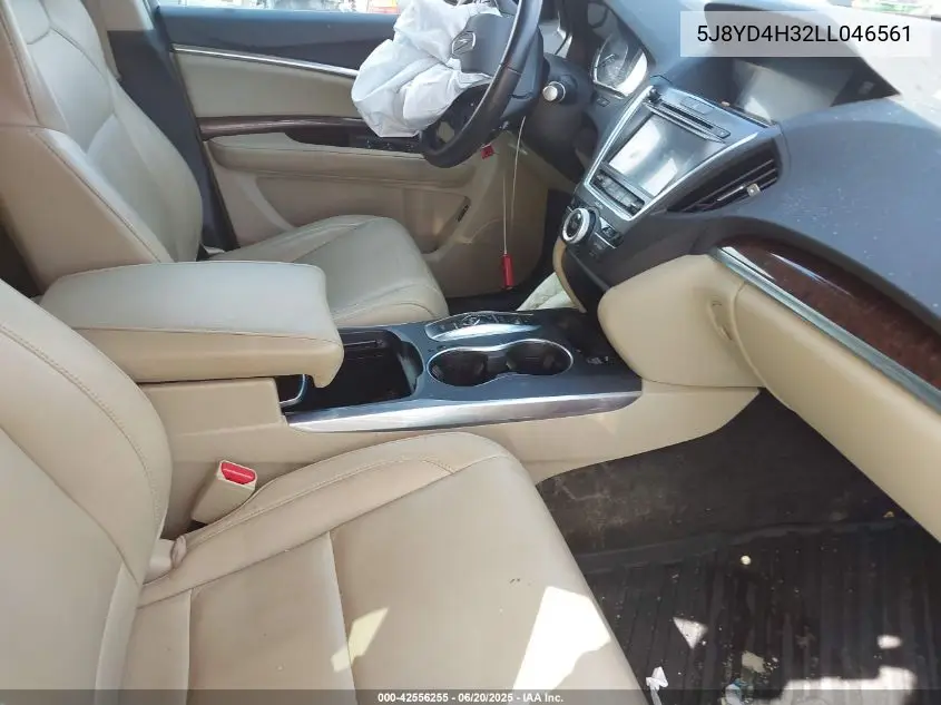 2020 Acura Mdx Standard VIN: 5J8YD4H32LL046561 Lot: 42556255