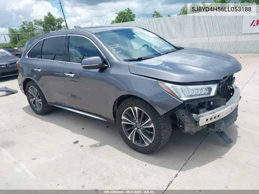 2020 Acura Mdx Technology Package VIN: 5J8YD4H56LL053188 Lot: 42602444