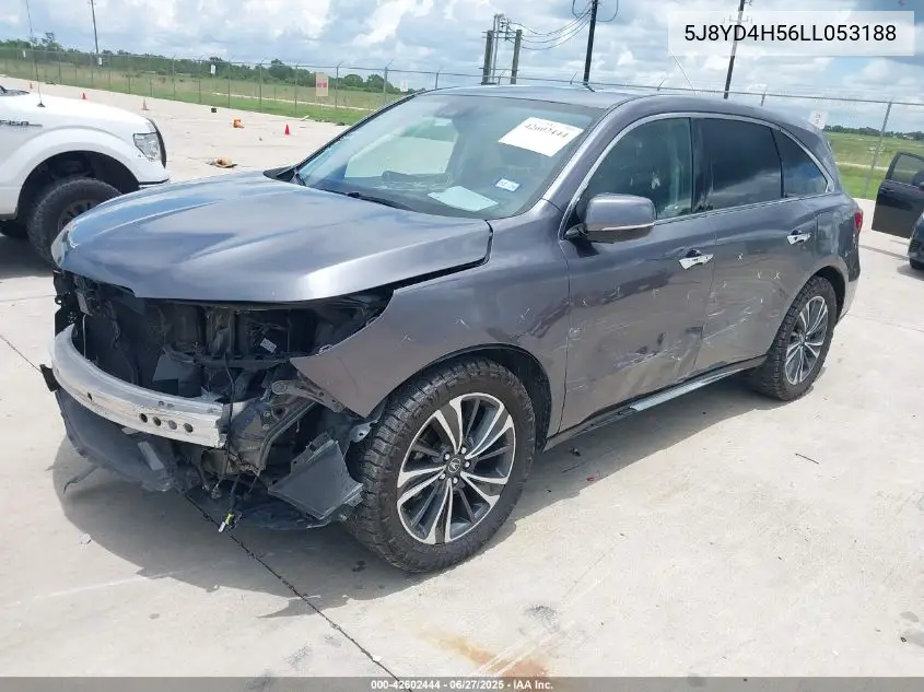 2020 Acura Mdx Technology Package VIN: 5J8YD4H56LL053188 Lot: 42602444