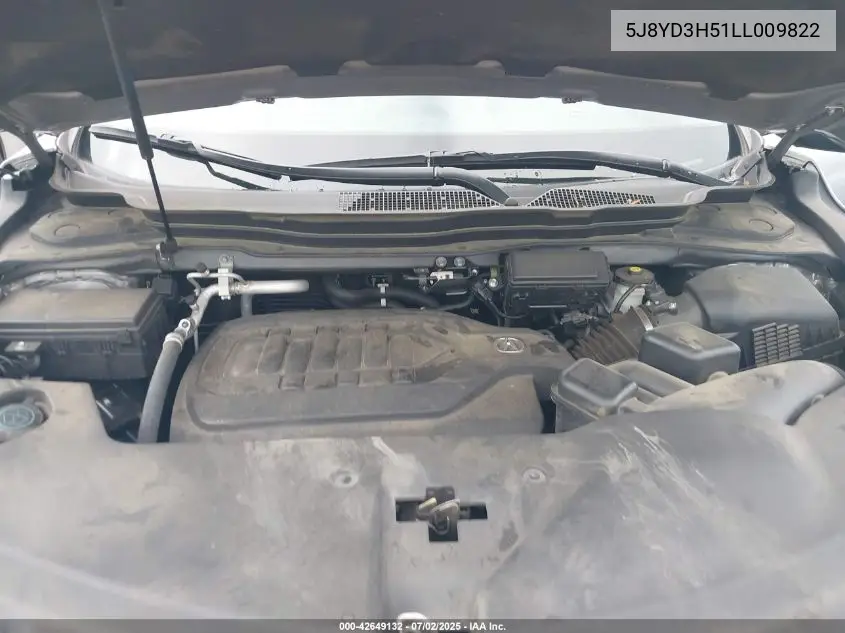 2020 Acura Mdx Technology Package VIN: 5J8YD3H51LL009822 Lot: 42649132