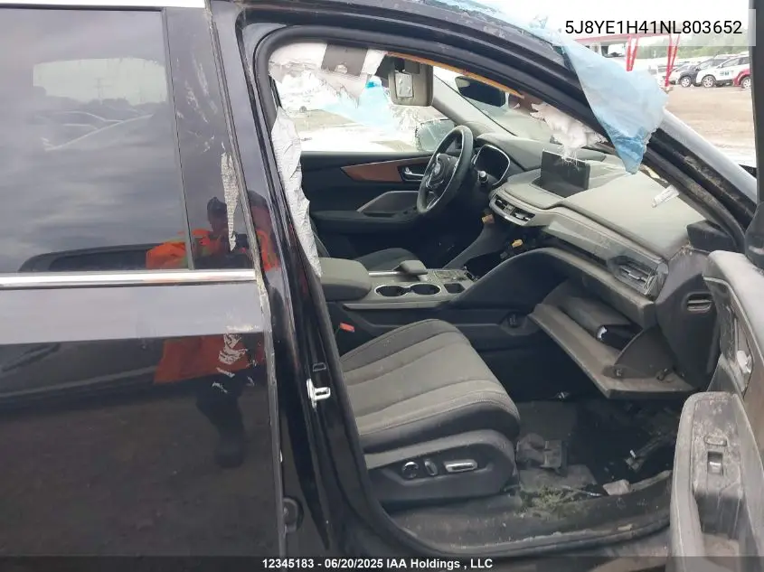2022 Acura Mdx Technology VIN: 5J8YE1H41NL803652 Lot: 12345183