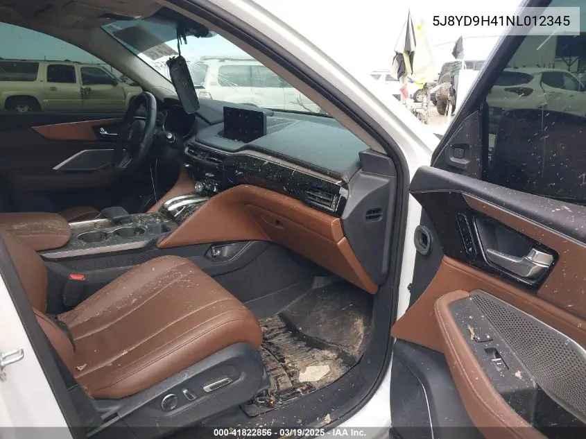 2022 Acura Mdx Technology Package VIN: 5J8YD9H41NL012345 Lot: 41822856