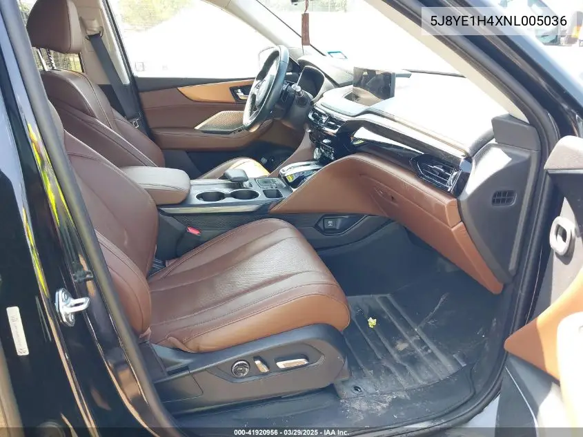 2022 Acura Mdx Technology Package VIN: 5J8YE1H4XNL005036 Lot: 41920956