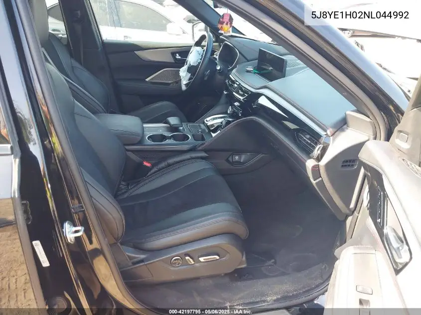 2022 Acura Mdx A-Spec Package VIN: 5J8YE1H02NL044992 Lot: 42197795