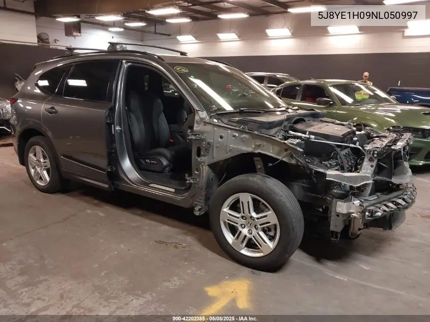 2022 Acura Mdx A-Spec Package VIN: 5J8YE1H09NL050997 Lot: 42202385