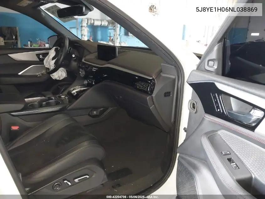 2022 Acura Mdx A-Spec Package VIN: 5J8YE1H06NL038869 Lot: 42204706