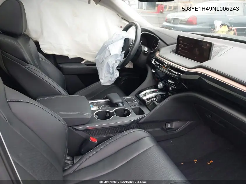 2022 Acura Mdx Technology Package VIN: 5J8YE1H49NL006243 Lot: 42376268